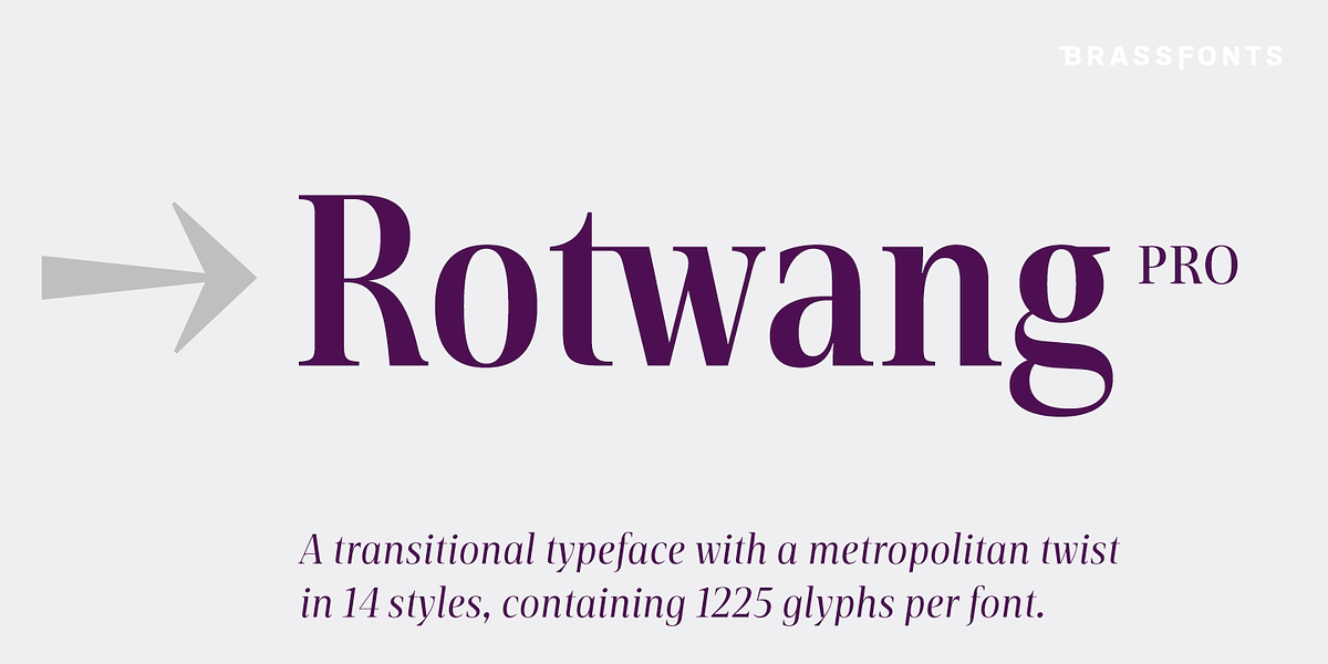 BF Rotwang Pro, a Serif Font by BrassFonts (Photo 1 of 15)