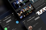 TV SHOWS APP, an App Template by ALEX BENDER UI STORE (Thumbnail 2 of 4)
