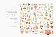 Watercolor Gardening Clipart, PNG, an Illustration by NiKO (Thumbnail 6 of 7)