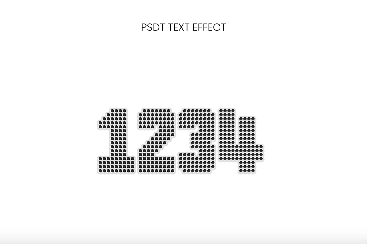 Dotted Pattern Text Effect preview 2