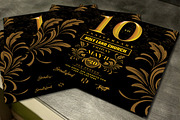 Gold Anniversary Party Square Flyer, a Flyer Template by SeraphimChris (Thumbnail 3 of 4)