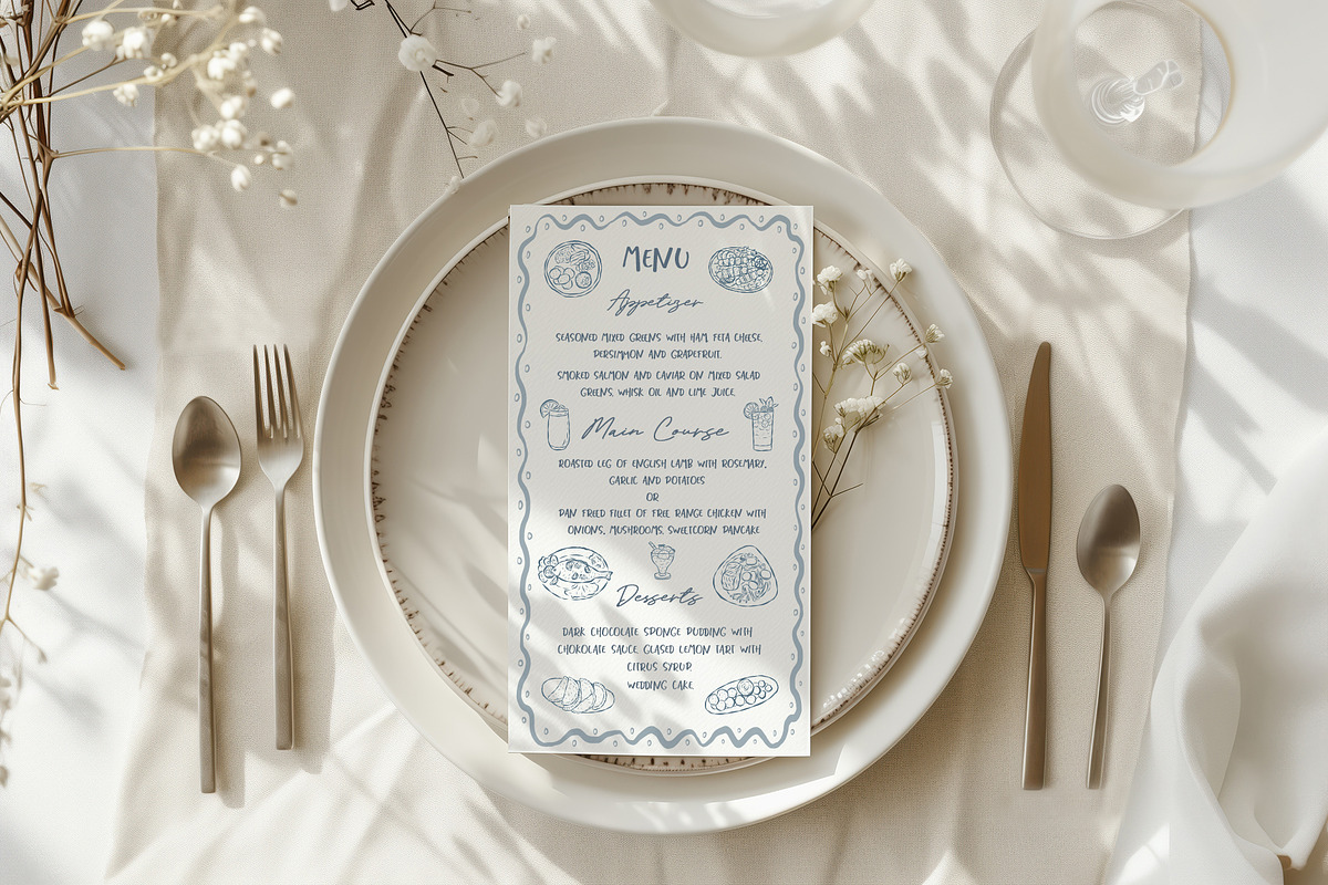 Wedding, Beach, Sea Life Food Doodle, an Object Illustration by Designwork (Photo 11 of 13)