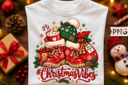 Christmas Vibes Red Boots PNG, a Seasonal Illustration by Creative Art (Thumbnail 1 of 3)