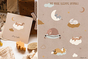 Sleeping Baby Animals Collection, an Animal Illustration by AlekseliArt (Thumbnail 5 of 12)