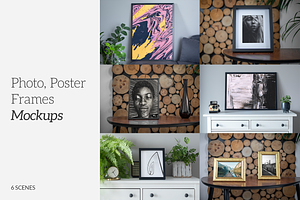Photo Poster Frames Mockups