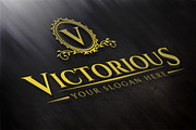 Victorious Luxury Logo, a Branding & Logo Template by Nathan Knight Design (Thumbnail 1 of 3)