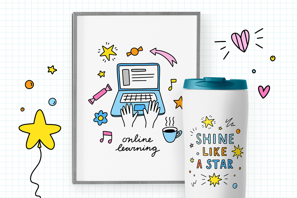 School Clipart, an Education Illustration by Redchocolate (Photo 4 of 7)
