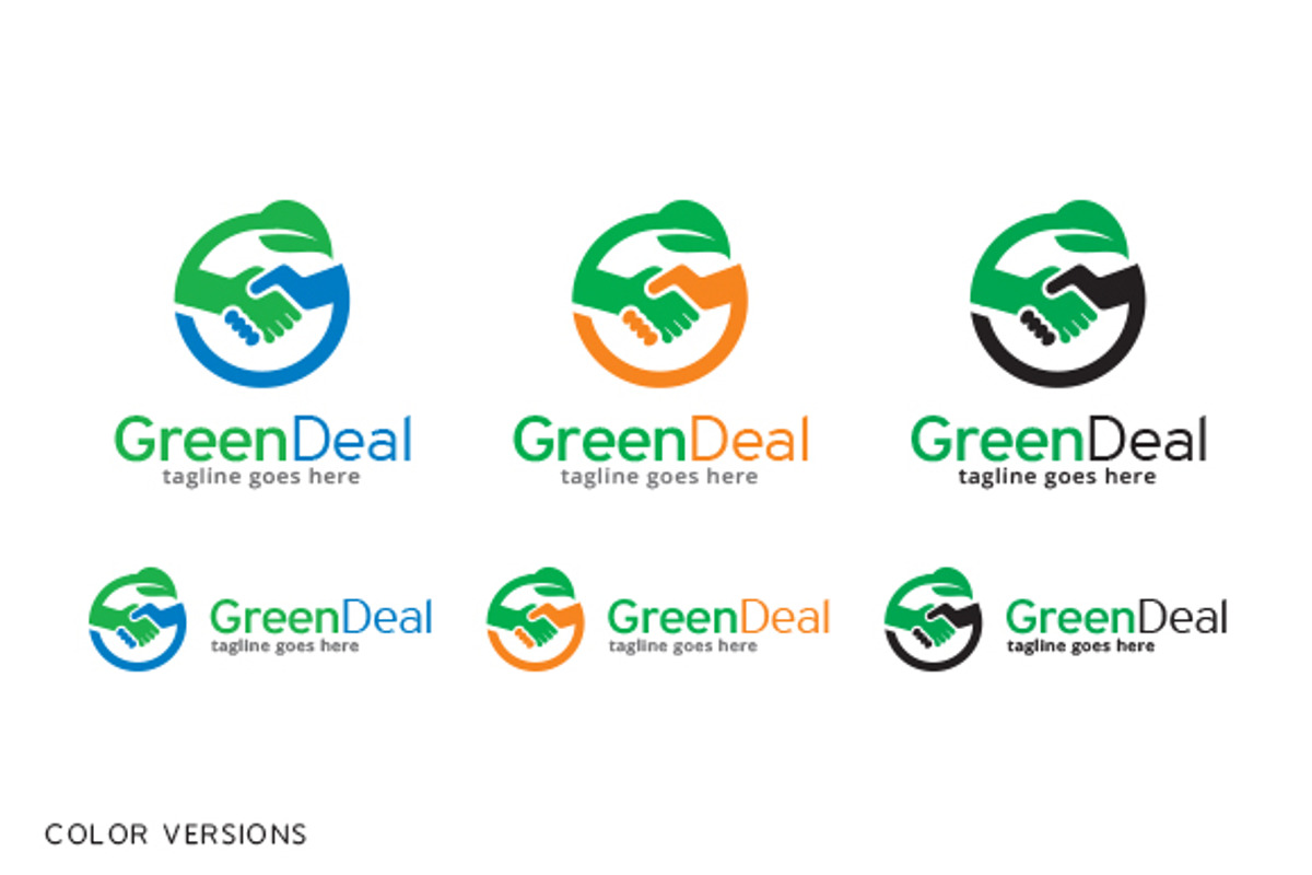 Green Deal Logo Template, a Branding & Logo Template by gunaonedesign