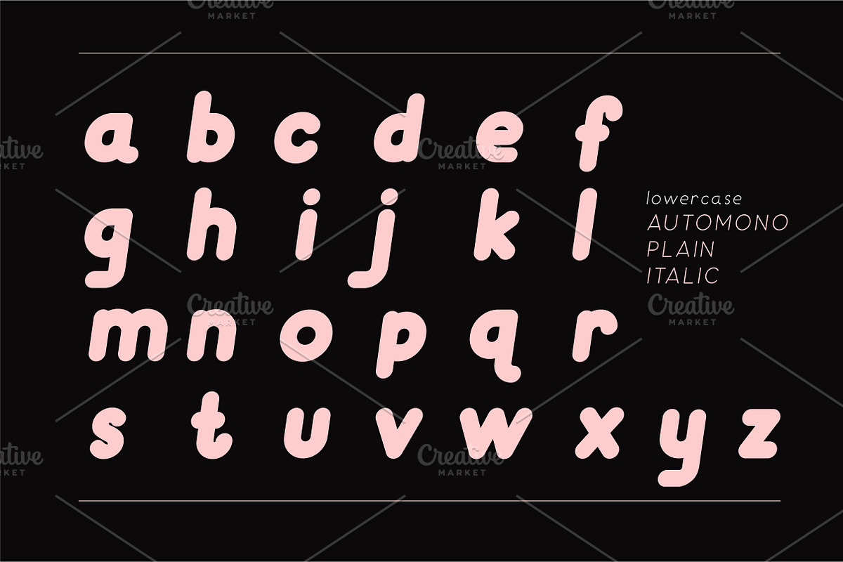 Automono Fonts, a Sans Serif Font by caocastudio (Photo 10 of 16)