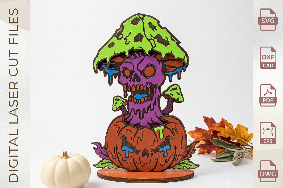 Spooky Monster Plant Bundle, an Object Graphic by WoodoraCut (Photo 5 of 6)