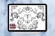 110 Baroque Ornament Stamps, a Brush Add-On by Arts For Peace (Thumbnail 6 of 8)