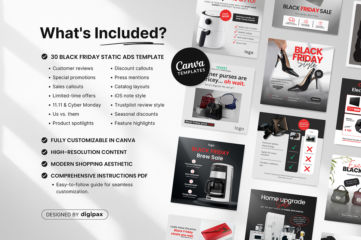 30 Black Friday Static Ad Templates preview 2