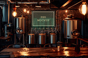 Brewery Frame Mockup, Bar Frame PSD, an Advertising Mockup by Art's and patterns (Thumbnail 3 of 4)