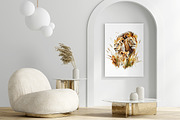 Watercolor Lion Clipart Set, an Animal Illustration by GalaDesign03 (Thumbnail 7 of 7)