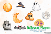 Haunted House Halloween Clipart, a Decorative Illustration by Apixsala (Thumbnail 7 of 14)