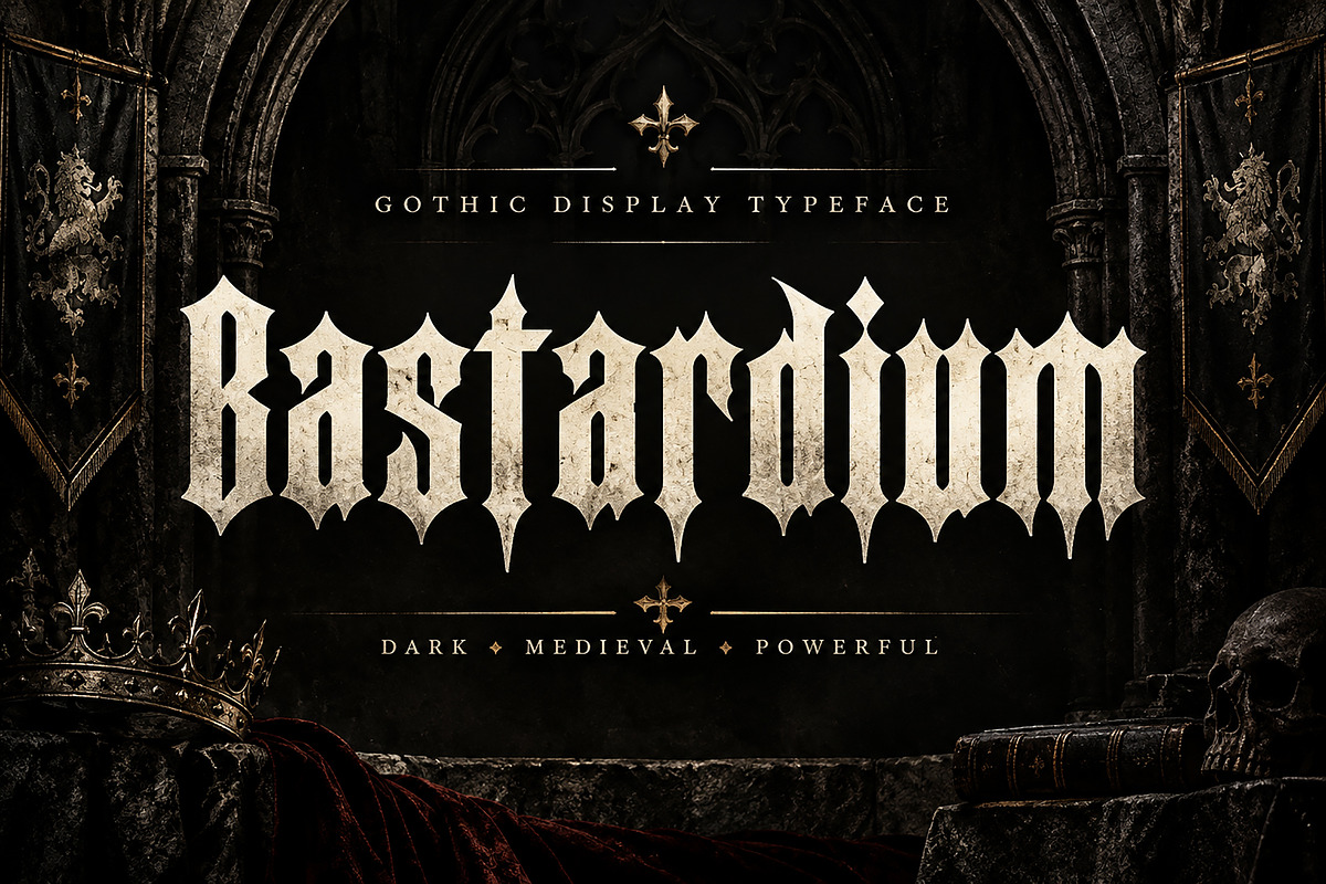 Bastardium, a Blackletter Font by Wow Magic (Photo 1 of 4)