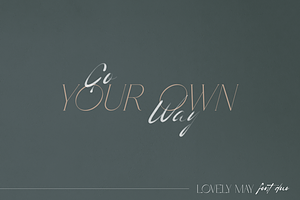 Lovely May - Font Duo