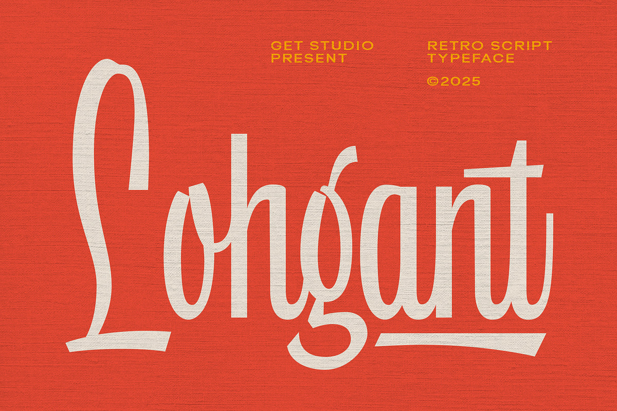 Lohgant Script, a Script Font by Get Studio (Photo 1 of 8)