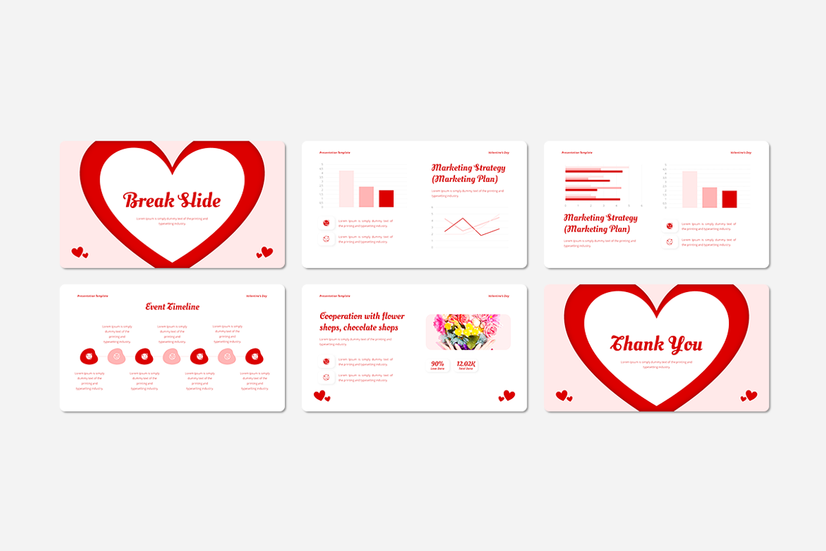 Valentine’s Day Event - PowerPoint, a Presentation Template by Iqsiart Studio (Photo 3 of 3)
