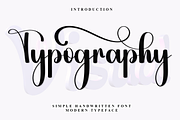 Typography, a Handwritten Font by InermediaSTUDIO (Thumbnail 1 of 7)