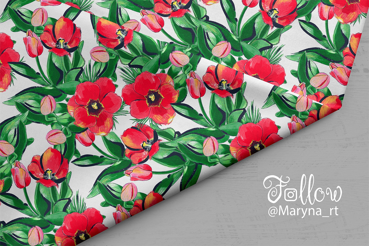 Spring Flowers, a Pattern Graphic by MarynArts (Photo 8 of 8)