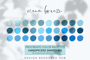 Ocean Breeze Procreate Palette