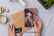 Pinkoween Whimsical Scrapbook Pages, a Seasonal Illustration by Digital Art Mahdiseño (Thumbnail 10 of 10)