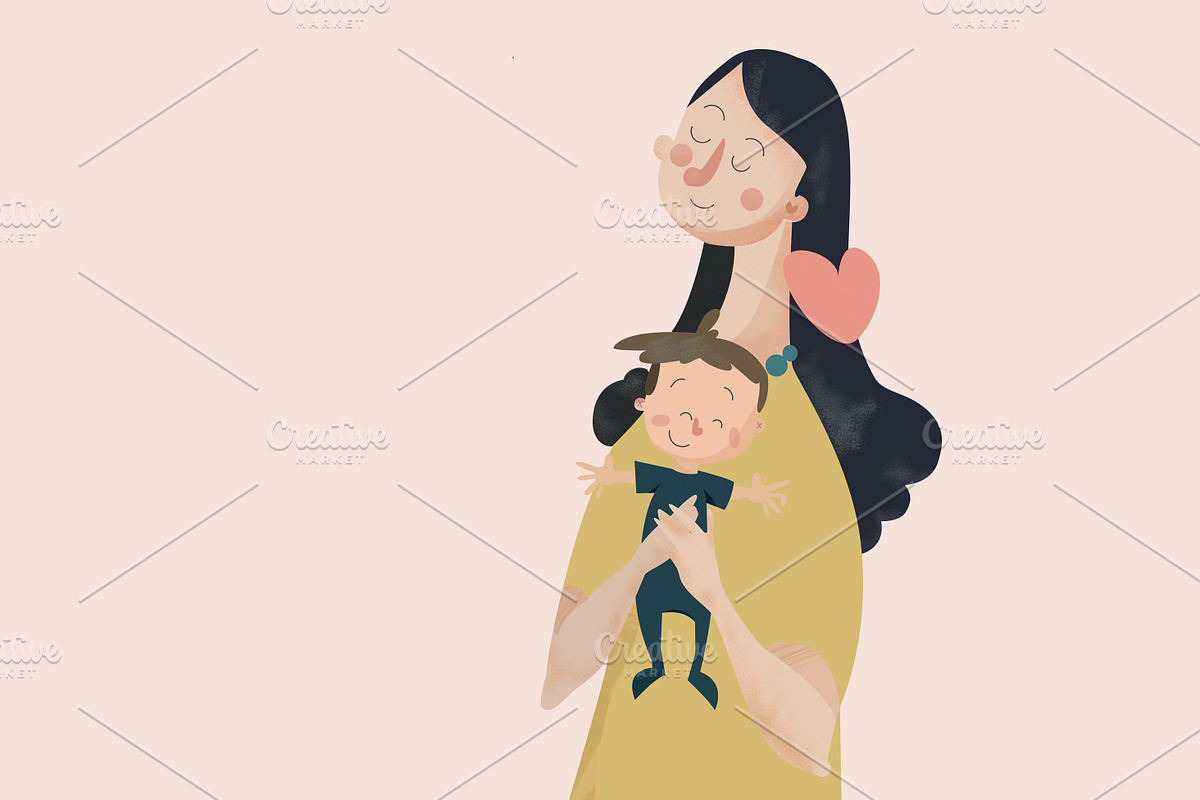 Mom`s love, an Illustration by 2D/3D (Photo 1 of 2)