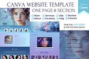 Canva template site Beauty services, a Landing Page Template by Lenka_X (Thumbnail 4 of 4)