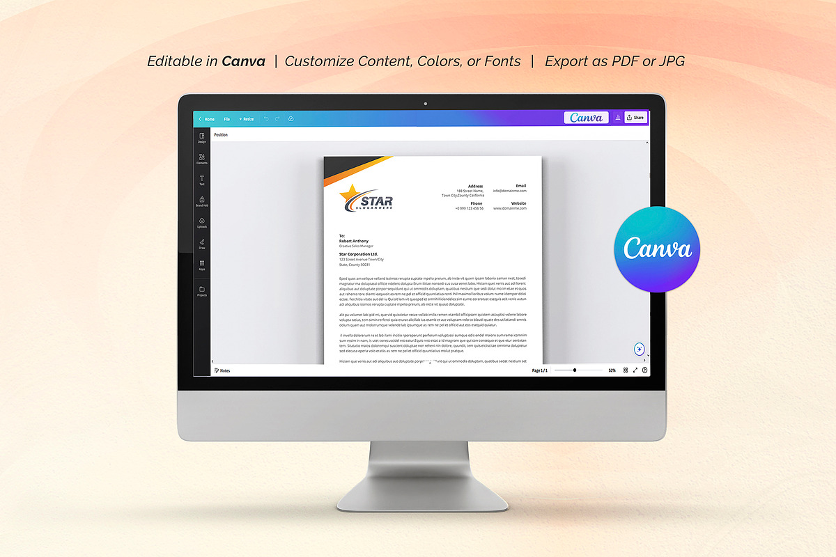 Letterhead, a Stationery Template by DesignDevisers (Photo 8 of 10)
