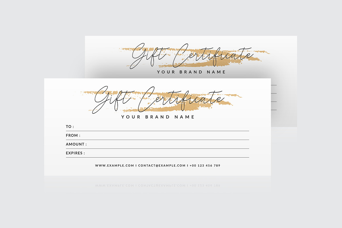 Gift Certificate Template, a Card Template by Amit Debnath (Photo 3 of 3)