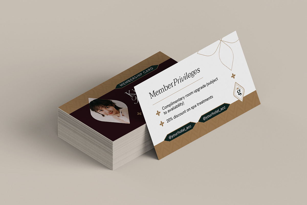 Gandhara Sanctuary - Membership Card, a Marketing Template by Fannan Studio (Photo 2 of 3)