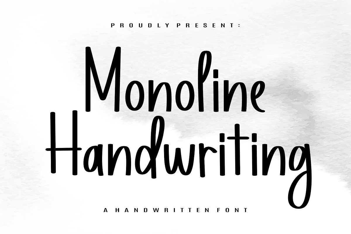 Monoline Handwriting, a Handwritten Font by Artkenza (Photo 1 of 7)