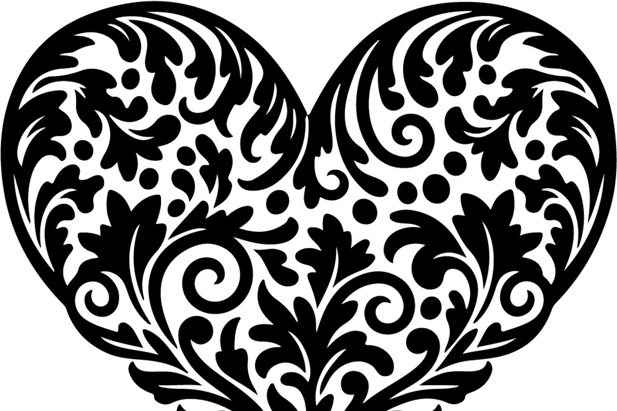 Decorative Heart Silhouette Bundle, an Illustration by Designs_River (Photo 15 of 45)
