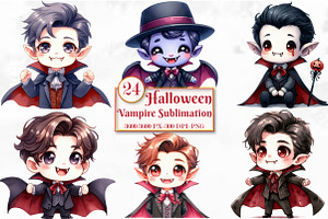 Halloween Vampire Sublimation, a Seasonal Illustration by Craft Nest