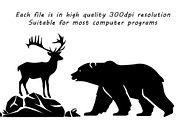 Mountain and Wildlife Vector Icon, a Solid Icon by PassionPNGcreation (Thumbnail 2 of 5)
