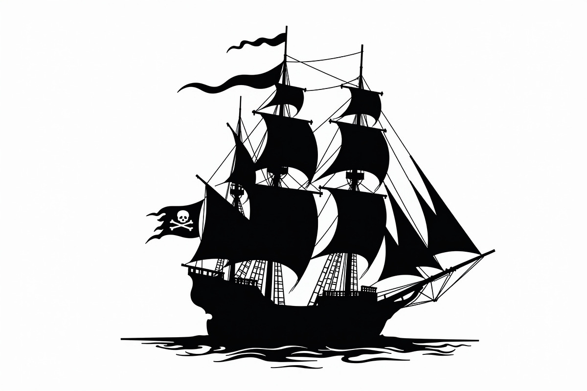 Vintage Sailing Ship Vector Pack, an Illustration by Creativeshirt (Photo 5 of 9)