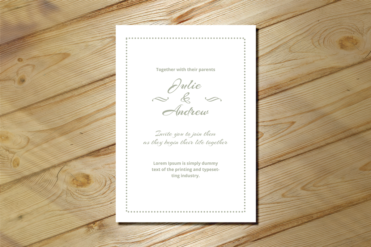 Wedding Invitation, an Invitation Template by Creatricks (Photo 6 of 6)