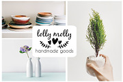 25 premade logo designs, a Branding & Logo Template by Cozy pattern shop (Thumbnail 5 of 7)