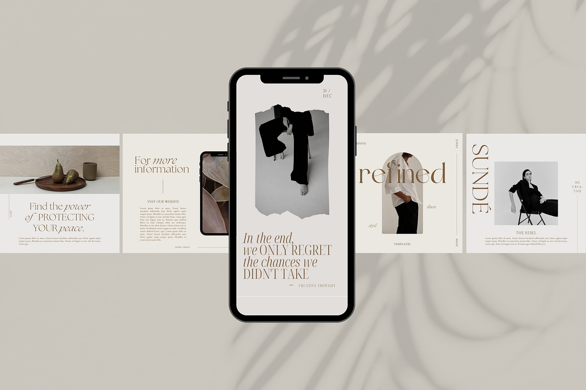 Minimalist Instagram Templates Canva, a Social Media Template by Adam and Grace (Photo 14 of 22)