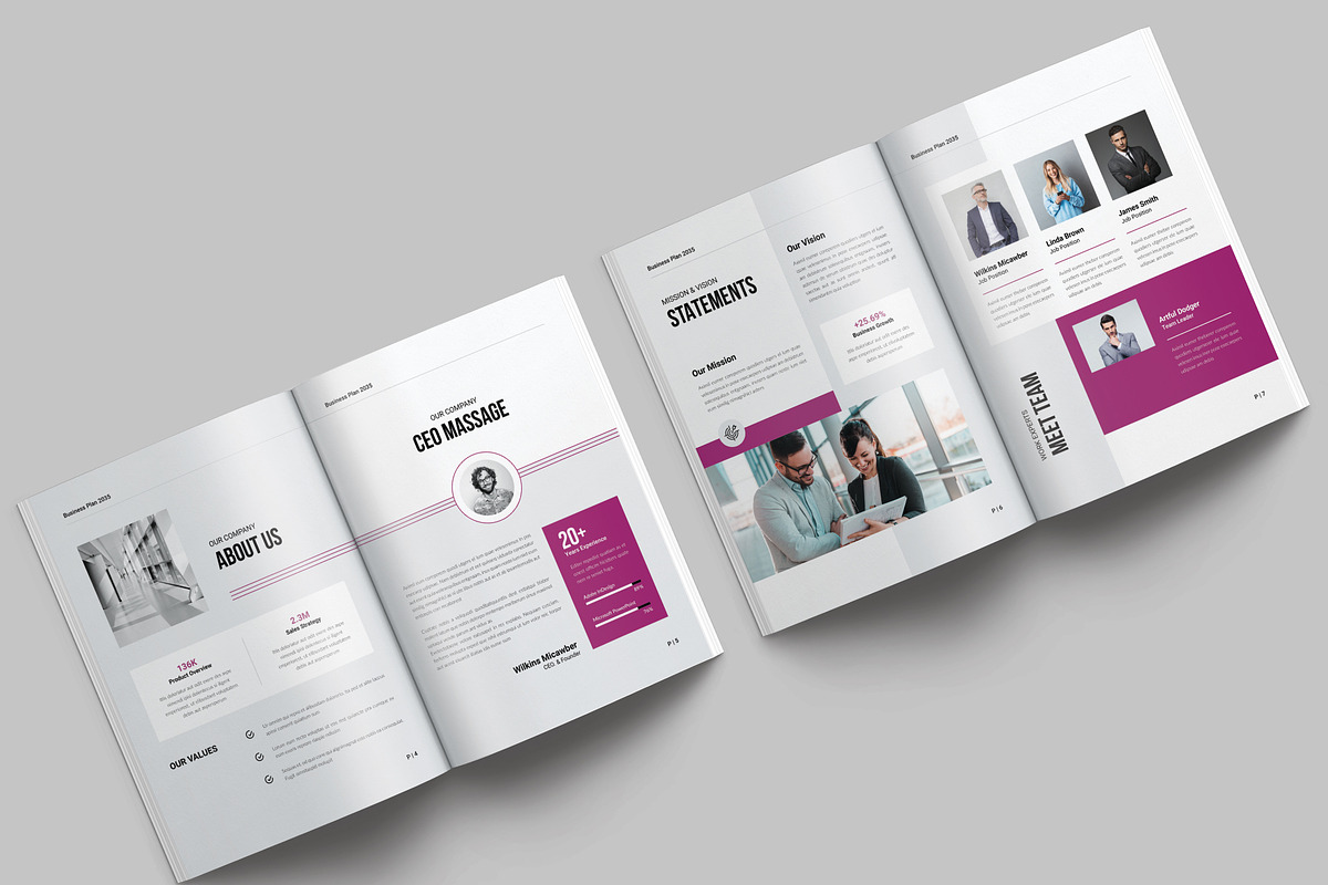 Business Plan Template, a Brochure Template by NorthPeak (Photo 4 of 9)