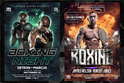 6 Boxing Match Flyer Template A5, a Flyer Template by OnurDemircan (Thumbnail 4 of 5)