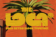 The Loca – Bold Retro Block Typeface, a Sans Serif Font by Fortunes Co (Thumbnail 1 of 10)