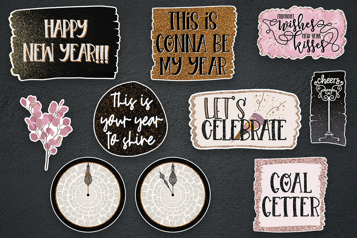 January Stickers for Cricut, an Illustration by illuztrate (Photo 4 of 8)