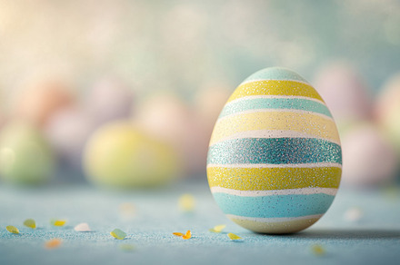 Colorful decorative egg stands out, a Photo by Beautiful things