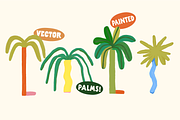 Palm Trees! Painted Illustrations, a Graphic by Studio Funshop by Kelli (Thumbnail 2 of 4)