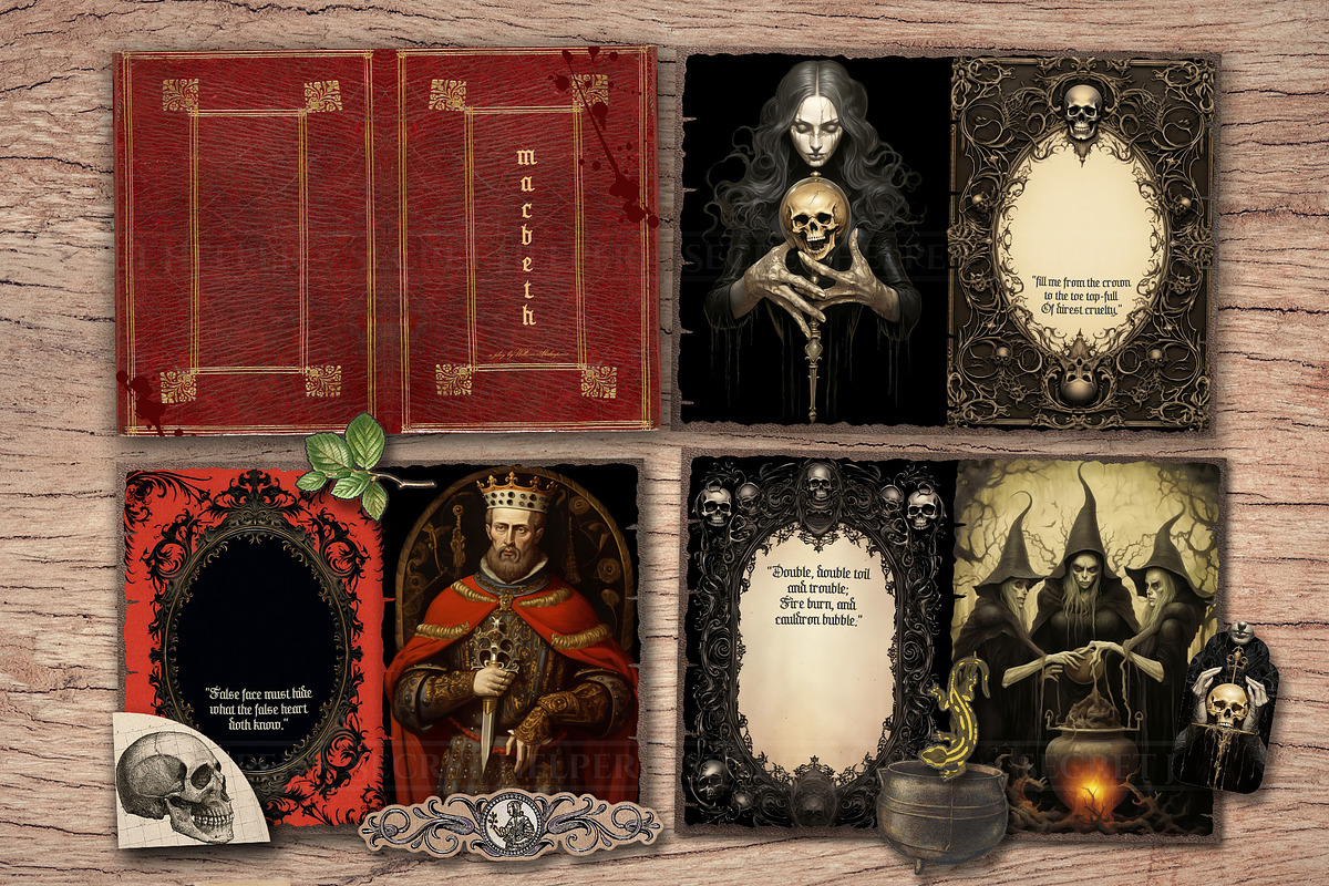 Macbeth Scrapbook Kit, a Person Illustration by Secret Helper (Photo 2 of 8)