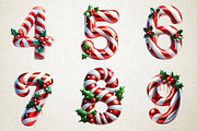 Candy Cane Christmas Alphabet, an Illustration by RobertsArt (Thumbnail 7 of 7)