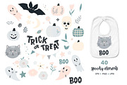 Halloween clipart, graphic, patterns, a Seasonal Illustration by Yaaas Design (Thumbnail 2 of 7)