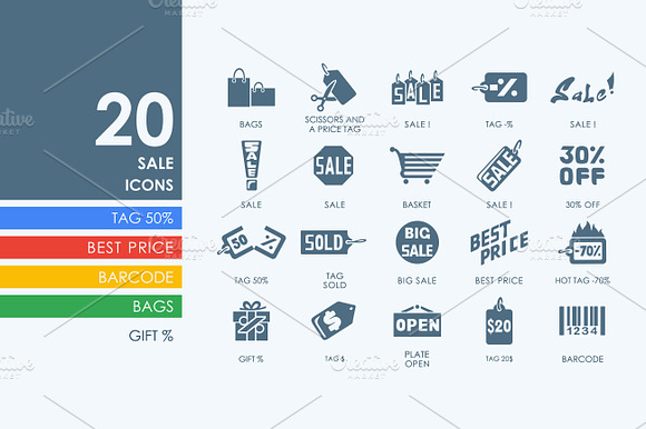 20 Sale Icons